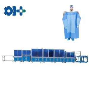 Automatic Disposable Surgical Gown Making Machine with PLC and Motor High-Speed Production Line for Medical Protective Clothing