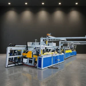 Automatic Electric Cotton Wrap Film Splicing Machine with Remote Control Motor Gear for Apparel