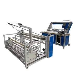 Automatic Fabric Roll Width Folding and Sewing Machine