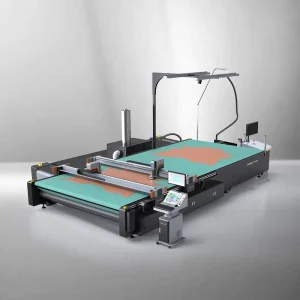 Automatic Faux Fur and Vegan Leather Oscillating Cutting Machine for Shoes, Sofas and Car Seat Covers
