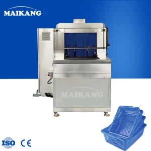 Automatic High Pressure Turnover Poultry Cage and Plastic Crate Washer with Hot Water