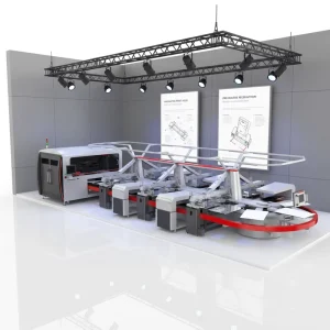 Automatic High-Speed Hybrid 6-Station Screen Printing Machine for Cloth Digital CMYK PLC Core