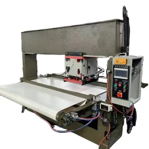 Automatic Hydraulic PLC-Controlled Conveyor-Belt Traveling-Head Die-Cutting Press for Shoemaking