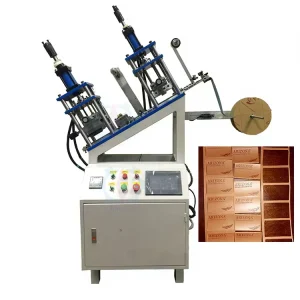Automatic Hydraulic PU Leather and Fabric Patch Die Cutting Heat Press Machine with Hot Foil Stamping