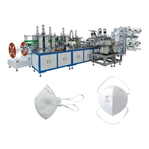 Automatic KN95 Dust Mask Making Machine with Breathing Valve, Head Loop, and Activated Carbon