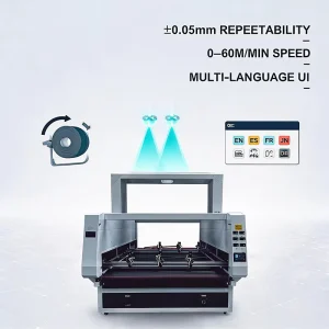 Automatic Large-Format CO2 Laser Cutting Machine CNC Flatbed Cutter for Textile Fabric and Leather