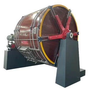 Automatic Motor Leather Drum Machine for Wet Leather Tanning with Ekki Wood