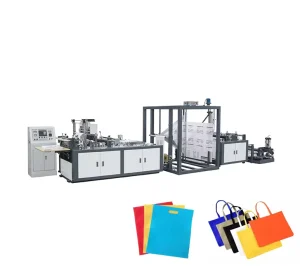 Automatic Non Woven D Cut Bag Making Machine with Ultrasonic Sealing for Shopping Bag Production