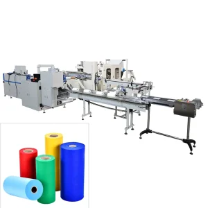 Automatic Nonwoven Viscose Fabric Roll Making Machine for Kitchen Cleaning