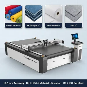 Automatic Oscillating Fabric Cutter for Bedding, Pillows, Quilts, Covers, Bed Sheets, Home Textiles, and Cloth