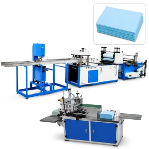 Automatic PLC Disposable Dental Bib Making Machine, 150-250 pcs/min, Electric Heated, Non-woven Fabric