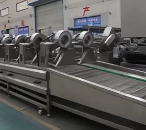Automatic PLC Flash Drying Machine for Vegetable and Fruit Processing Snacks SUS304 Electric or Gas