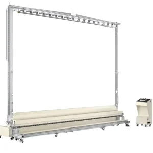 Automatic PLC LCD Touch Screen Curtain Height Cutting Machine for Cloth Fabric