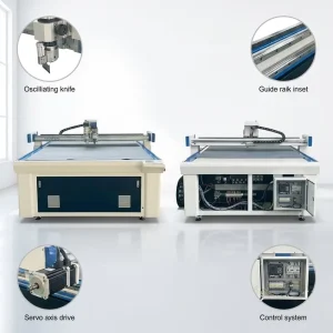 Automatic PLC Oscillating Knife Industrial Fabric Cutting Machine