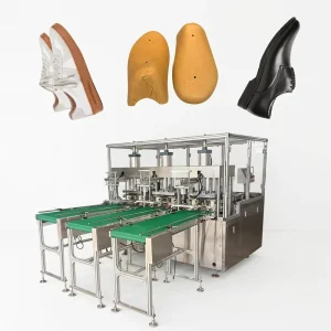 Automatic Paper Shoe Tree Forming Machine with Conveying Belt for Shoe Lining, Uppers and Boots