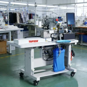 Automatic Programmable Metal Industrial Sewing Machine for Pants Leg Hemming with Auto Thread Cutting and Foot Lifting