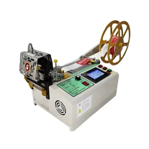 Automatic Ribbon Feeder and Cutting Machine for Silk, Satin Straps, Elastic Tape, Fabric Webbing, and Zippers