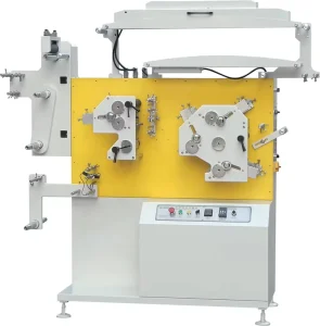 Automatic Satin Ribbon, Nylon and Taffeta Flexographic Garment Wash Care Label Printing Machine