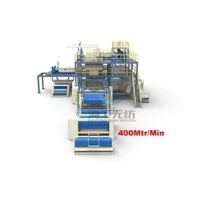Automatic Spunbond Polypropylene Nonwoven Fabric Machine PLC Motor Bearing Oil Absorbent Pads Spill Control High Capacity 4-12