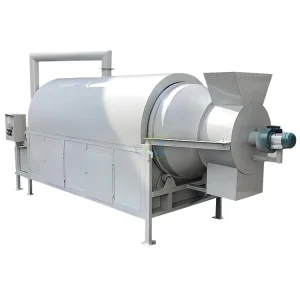 Automatic Stainless Steel Walnut Almond Hazelnut Wood Chip Rotary Drum Dryer for Organic Waste and Coffee