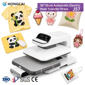 Automatic Sublimation Heat Press Machine for Textile Printing 38x38cm