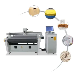 Automatic Textile Cloth Fabric Cutting Machine Fabric Leather KT Board Oscillating Knife Cutter