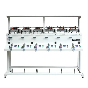 Automatic Textile Yarn Winding Machine with Core Motor and PLC Components 1000 m/min Speed