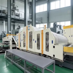 Automatic Wool/Cotton Felt-Making Double-Cylinder Double-Doffer Carding Machine