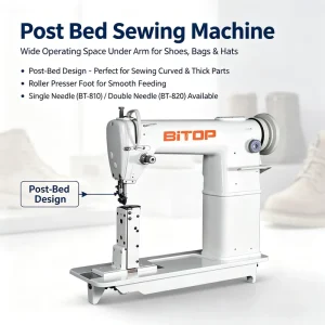 BT810 Single-needle Cylinder Heavy-duty Direct-drive Lockstitch Sewing Machine for Bags and Shoes