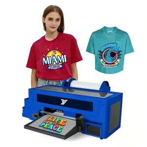 C13 33cm DTF Printer with XP600 Head, PET Film, Heat Transfer, Oven, and Textile T-Shirt Printing
