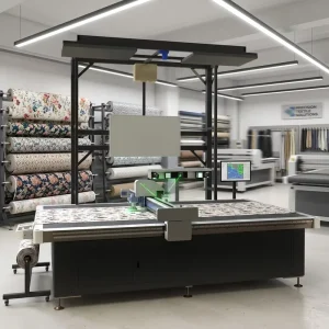 CCD Visual Positioning Oscillating Knife Machine for Printed Leather and Fabric Cutting