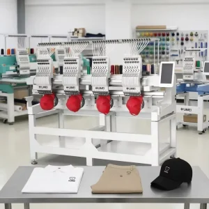CE 12/15-Needle Multi-Use Flat 4-Head Computerized Automatic Embroidery Machine for Fabric Caps