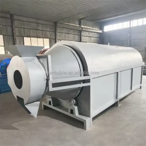 CE-Certified Agricultural Rotary Drum Dryer for Soybeans Peanuts and Corn with Conveyor