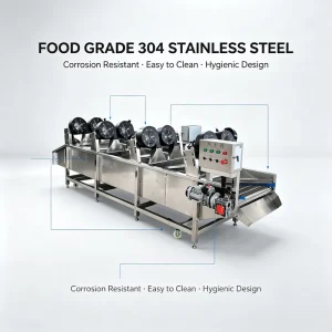CE Certified Turnover Air Drying Equipment Full Auto Conveying Dewatering Dryer for Agricultural Fruits and Vegetables