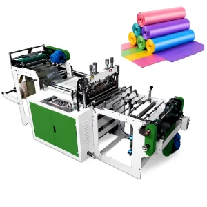 CE ISO OEM Factory PE Plastic Trash Can Liner Roll Automatic High-Speed Line Drawstring Garbage Bag Machine