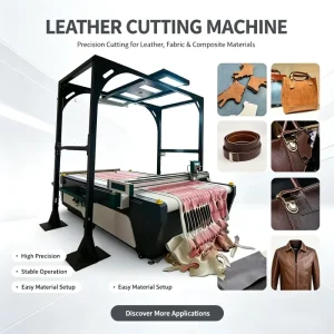 CNC 1625 Automatic Leather Cutting Machine for Cowhide Sheepskin Shoes and Bags with Automatic Nesting Software