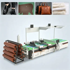 CNC Leather Digital Cutting Machine for Genuine Leather PU Synthetic Shoe Upper Bag Car Seat Cover with Auto-Nesting