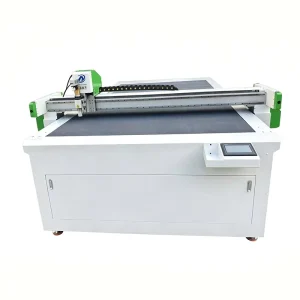 CNC Oscillating Knife Cutter Vacuum Table 9KW Pump Auto Feed for EVA Foam Pearl Cotton Rubber Sponge Leather Die Cutting