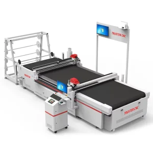 CNC Oscillating Knife Cutting Machine for Soft Leather with Automatic Feeding