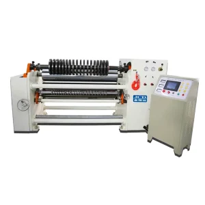 Center Surface Slitting Rewinding Machine Automatic Adhesive Tape Log Roll 1300mm PLC Servo Tension Slitter Rewinder