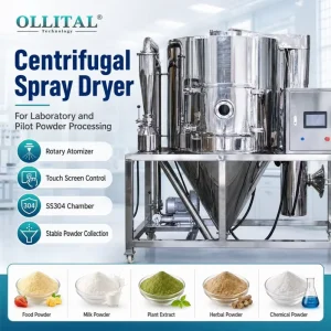 Centrifugal Spray Drying Equipment with SS304 Chamber for Laboratory Research and Pilot Powder Processing