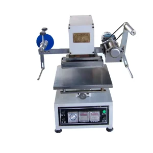China TJ-73 Pneumatic Flatbed Foil Press Desktop Printing Machine for Toilet Soap Logo Stamping Shaping