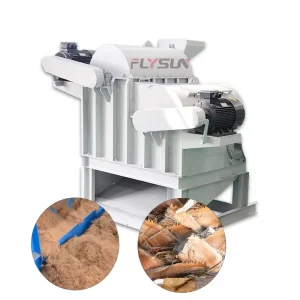 Coconut Shell Processing Production Line with Husk Decorticating, Coir Fiber Separating and Extraction Machines