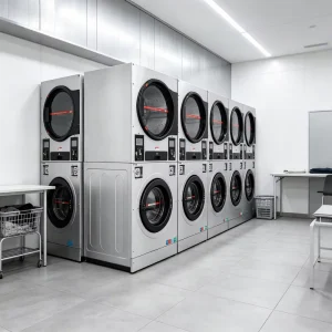 Coin-Operated Commercial Stainless Steel Electric Washing and Drying Machine, 220V, Cold Water