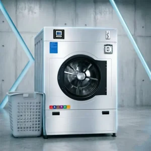 Coin-Operated Washing Machine and Dryer for Laundry, Hotel, and Blanket Washing