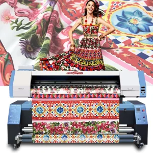 Color Inkjet Sublimation Fabric Printer for T-Shirts and Flags