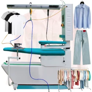 Commercial Automatic Steam Vacuum Ironing Table for Garments and Laundromats