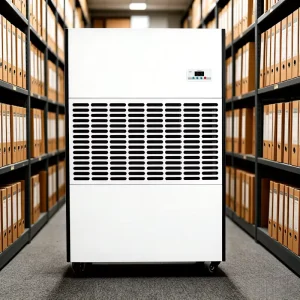 Commercial Floor Dehumidifier, 960 L/day, Large Cabinet, for Construction and Pools