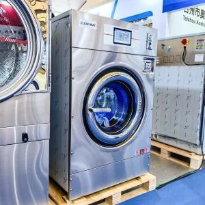 Commercial Front-Loading Automatic Washing Machine 10-120 kg Capacity App-Controlled Energy-Efficient Grade 1