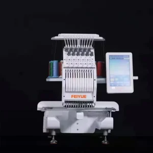 Commercial Single-Head Computerized Embroidery Machine with 9/12/15/20 Needles for Hat and T-Shirt Logos